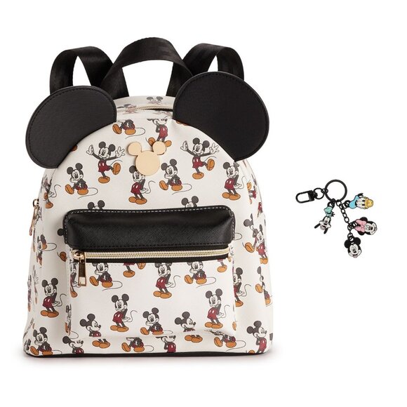 Disney Mickey Mouse Characters Mini Backpack with Mickey and Friends Keychain main image 5